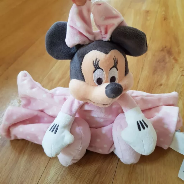 Disney Baby Minnie Mouse Lovey Plush Pink Infant Security Newborn Gift Blankie