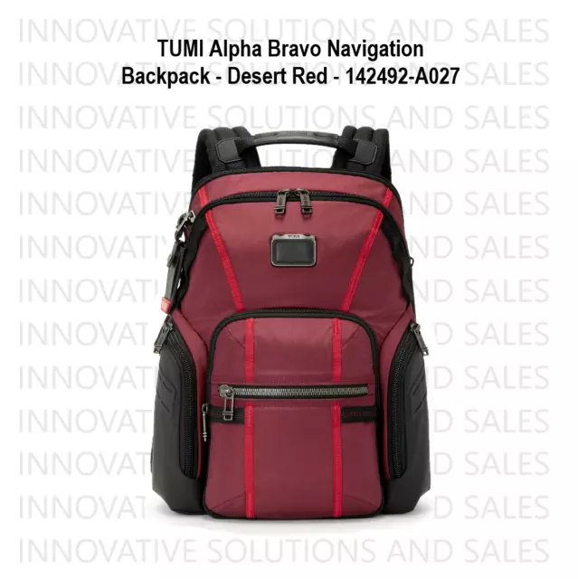 TUMI Alpha Bravo Navigation Backpack - Desert Red - 142492-A027