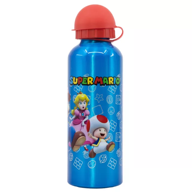 Bottiglia In Alluminio Per Bambini Da 530 Ml Super Mario