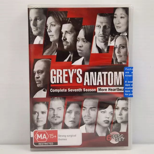 Grey's Anatomy Season 7 | 6-DVD Set Ellen Pompeo Patrick Dempsey Drama Reg 4