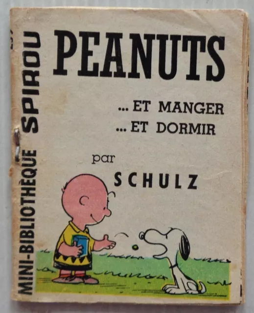 Mini Story No 239 Peanuts And Dining And Sleep Spirou No 1383 Bissot 1964