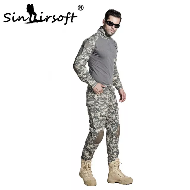 Army Tactical Military Combat Uniform Shirt Pant G3 Airsoft GEN3 Camo BDU Suit