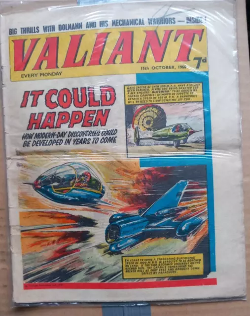 "Valiant " Comic 1966 Classic Vintage Uk Comic Best For Comic Strips!