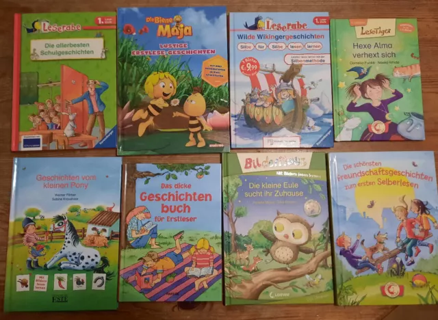 Bücher Kinder Erstes Lesen, Sammlung 8 Stück, bunte Sammlung für das Erste lesen