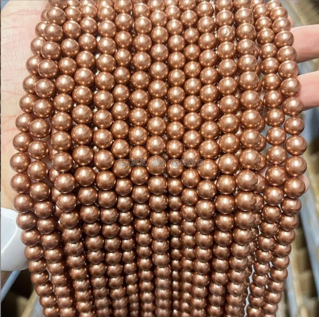 Wholesale 5pcs/package 6mm High gloss shell pearl loose bead