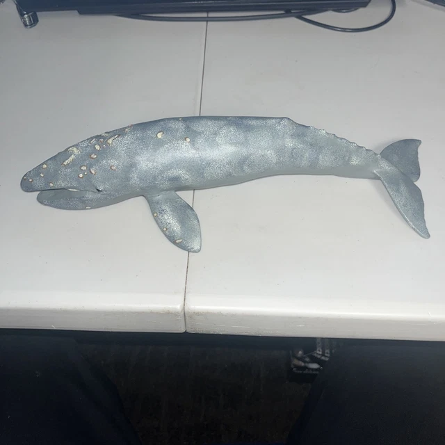 Vintage 1991 13” Safari Ltd Gray Whale Monterey Bay Aquarium Figure USED