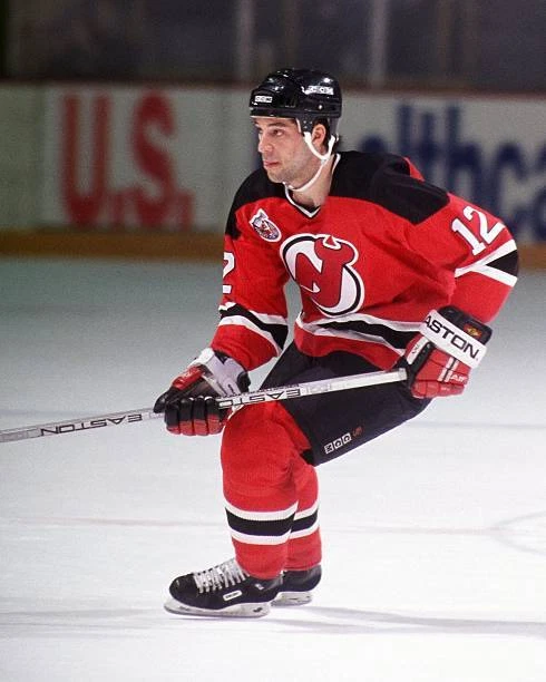 BILL GUERIN NEW Jersey Devils v Boston Bruins Bos- Ice Hockey Old Photo