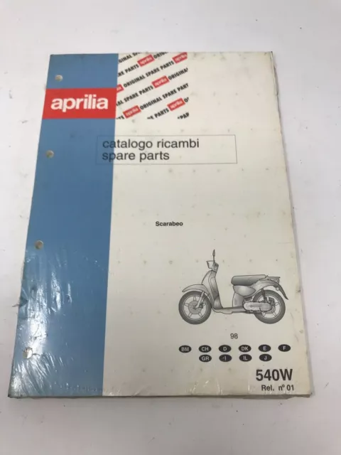 Catalogo parti di ricambio APRILIA SCARABEO 1998