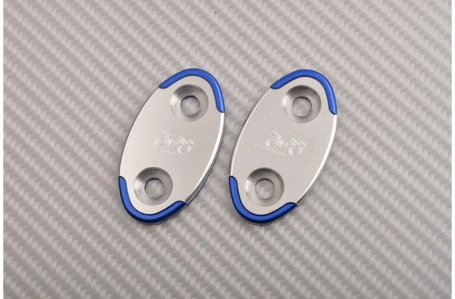 Obturateurs de Rétroviseurs Alu & Bleu HONDA CBR 1000 RR 1000RR 2006-2007 40mm