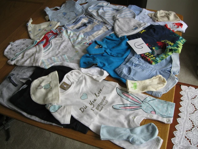 Bundle of Baby Clothes 3-6 month 22 Items Clothing Hats & Bibs Next Zara Gap M&S