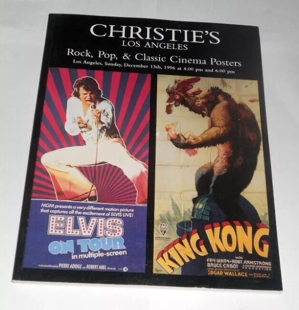 CHRISTIES Los Angeles Rock Pop & Classic Cinema Posters 1996 Auction Catalog