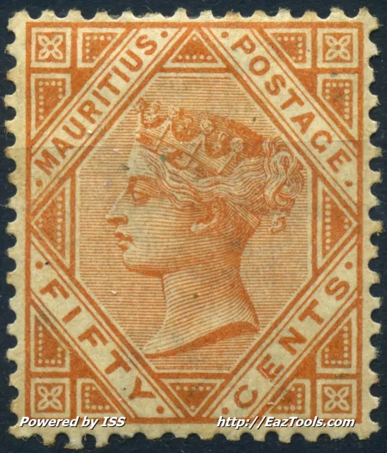 Maurice Victoria N° 75 Neuf * Avec Charniere A Voir