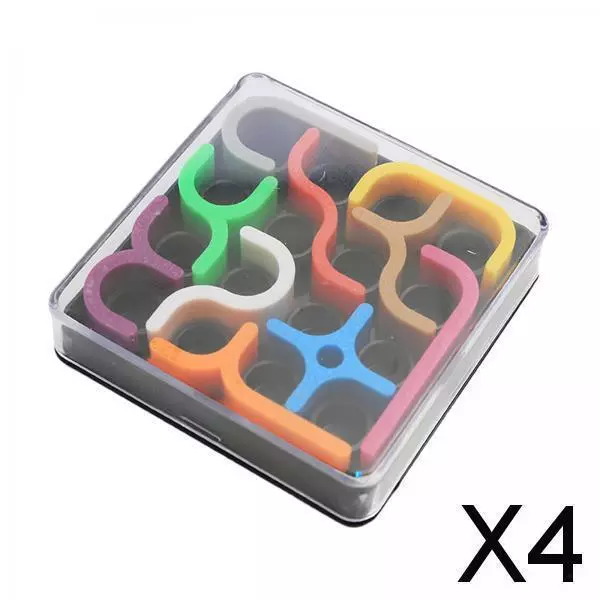 4X Matrix Puzzle Toy Stereo Puzzle Curve Puzzle, Colorful