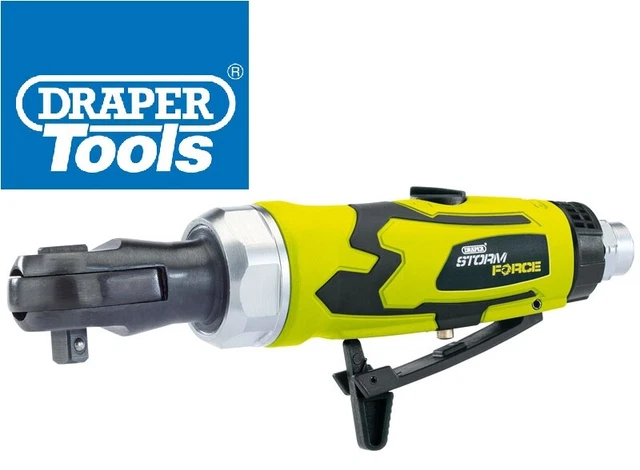Draper 65018 Stubby 1/4" Drive Air Ratchet Wrench Air Compressor Tool New 2