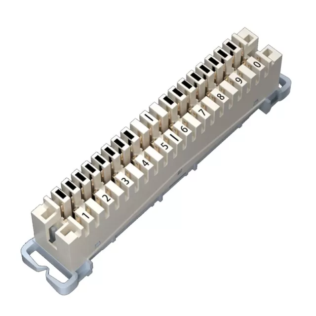 Silver-plated Terminal Block Telephone Spring Snaps into Wiring Module