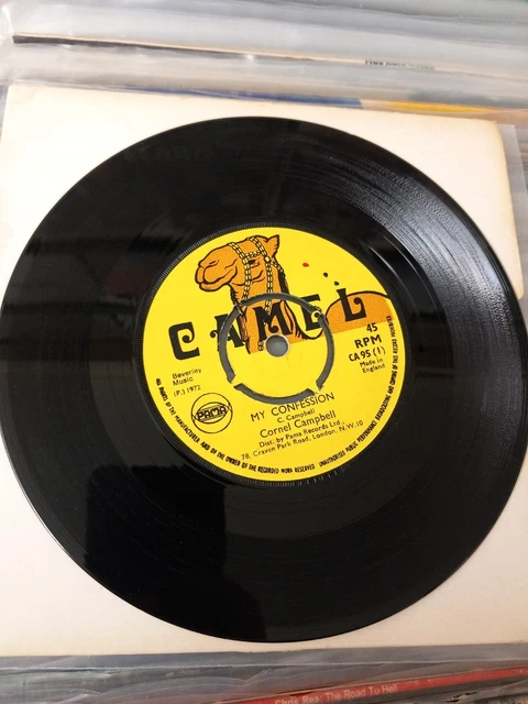 CORNEL CAMPBELL MY Confession Camel CA 95 7 Inch Reggae Single 