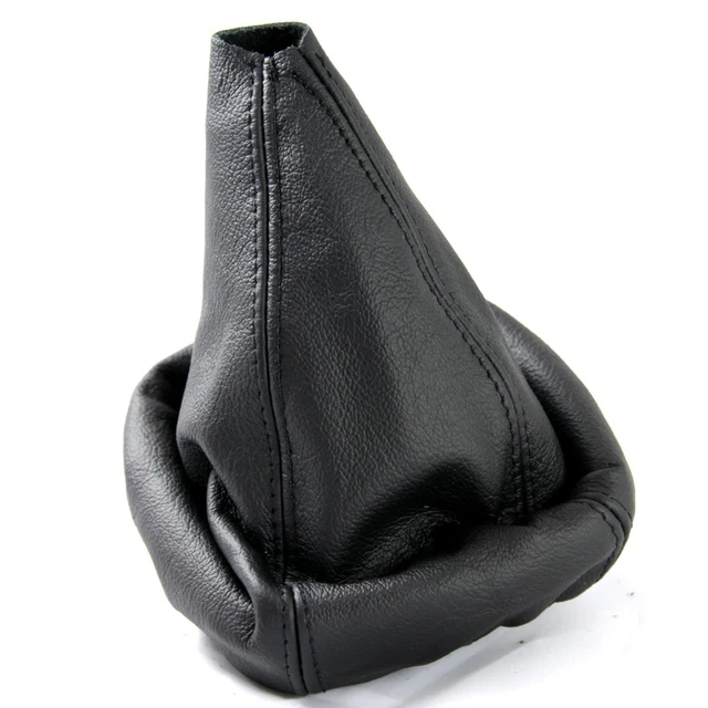 MERCEDES 190 190E 190D W201 198293 Black Leather Gear Stick Knob Cover