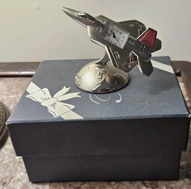 PLATINUM F-22 RAPTOR Fighter Jet Lockheed Martin Office Paperweight ...