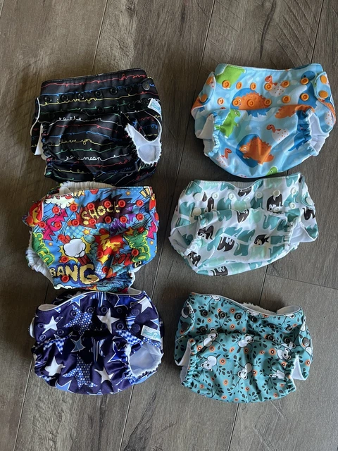Mama Koala Baby Cloth Diapers. Lot of 6. NEVER WORN.
