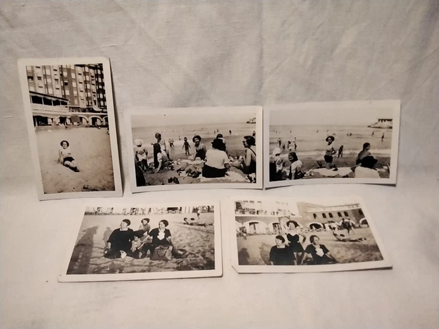 Lot De 5 Photos Très Anciennes D'enfants - Tirage Original - Occasion