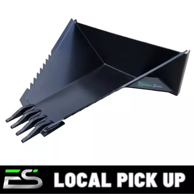 Es Stump Bucket Fits Skid Steer Loader Quick Attach - Local Pick Up