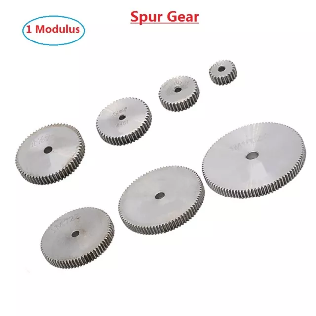 1 Mod 12T-150T Spur Gear 45# Steel Motor Pinion Transmission Gear Thickness 10mm