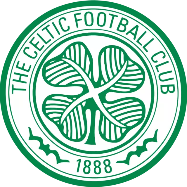 Celtic FC stickers printed on clear vinyl (100mm) X 1