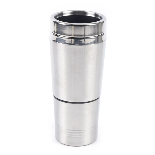 Car Heating Cup Coffee Maker Travel Portable Pot Heated Thermos Mug Kettle 12V 4