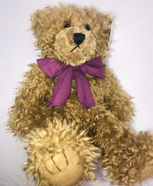 First & Main Curly Shaggy Brown Bear Named Scraggles 11" New With Tag