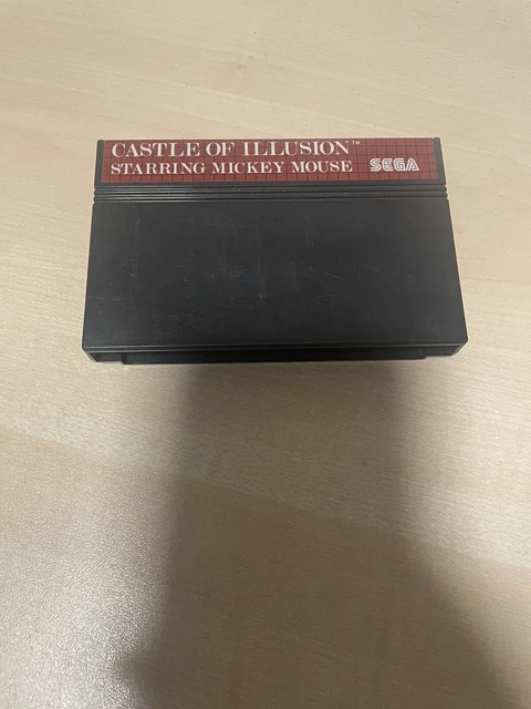 Jeu Rétro SEGA Master System PAL - Castle Of Illusion Avec Mickey Mouse - Très Bon état Complet