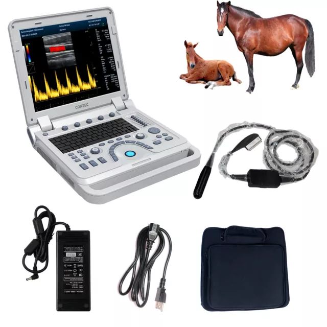 Bovine/Equine/Veterinary VET Portable Ultrasound Scanner Machine Color Doppler
