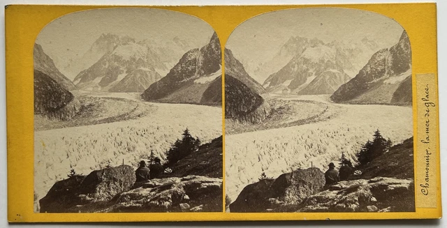 Photo Vintage France - Mer De Glace - Tirage Argentique Original Des Années 1940