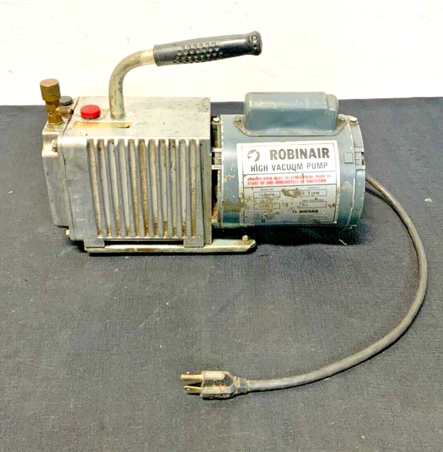 Robinair Model 15102-B High Vacuum Pump Motor 115V 60HZ 6.2A 3 CFM HVAC 43E