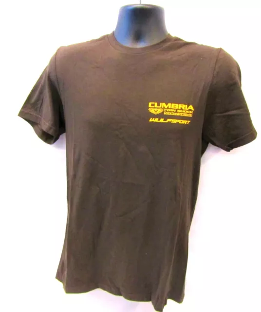 Adult T-shirt Brown Cumbria Twin Shock Motocross Club special made by Wulfsport