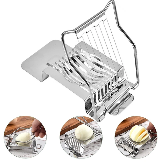 Egg Pro Tools cortadora de alimentos alambre cortadora de huevos plata acero inoxidable