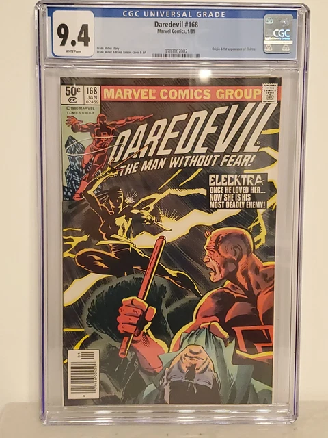 Daredevil #168 | CGC 9.4 | Bronze Age | 1st Appearance Of Elektra | Newsstand Va