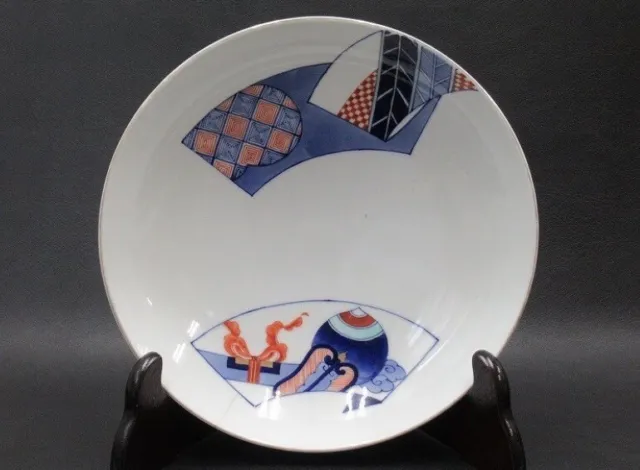 Vintage Japanese Iro Nabeshima Porcelain Dish Plate Imaemon Hand Painted