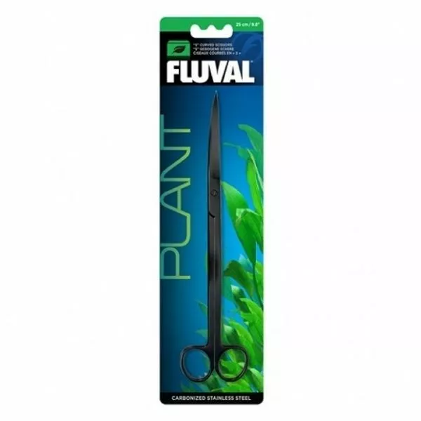 Fluval Aquascaping Scissors 'S' Curved Stainless Steel Tool 25cm Aquarium Plants