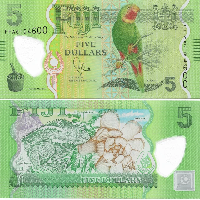 Fiji Lot of 3 Consecutive Year 2013 Banknotes p115a First Prefix (FFA) Gem UNC