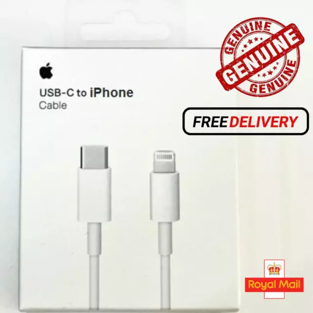 Authentic Replacement Original iPhone7 11/12/13/14 Charger Cable Type C to 8 Pin