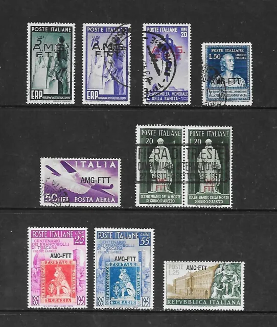ITALY 1949-52 AMG-FTT Trieste Zone A group MNH & Used CV £50+