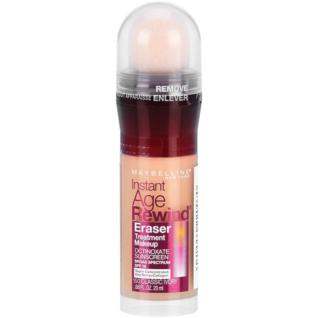 Maybelline Instant Age Rewind Eraser Treatment Makeup, SPF 18, Classic Ivory