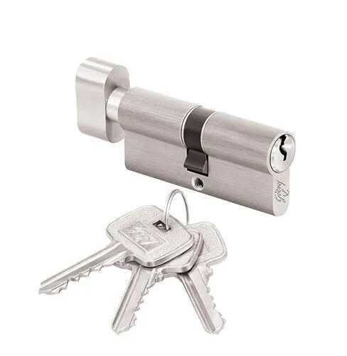 Godrej SS Euro Profile Mortise Pin Cylinder (60mm) - Silver