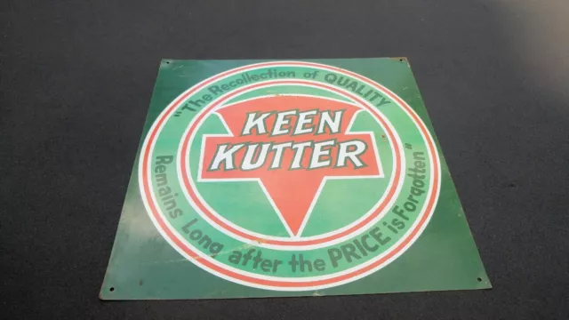 Vintage KEEN KUTTER metal sign