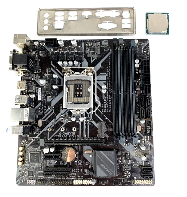 GIGABYTE B365M DS3H LGA1151 Intel Motherboard, Intel i78700k CPU, IO