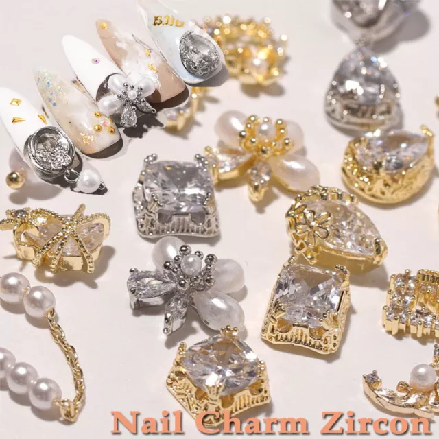 DIY Nail Art Decoration Nail Jewelry 3D Nail Rhinestones Nail Charm Zircon