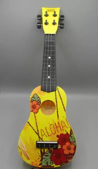 First Act Discovery Child 20" Guitar 4 String w/Hawaii Aloha Design Ages 3+