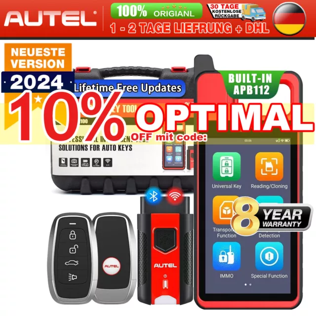 2024 Autel MaxiIM KM100 Key Fob Programmier Immobilizer Coding Key Creation Tool