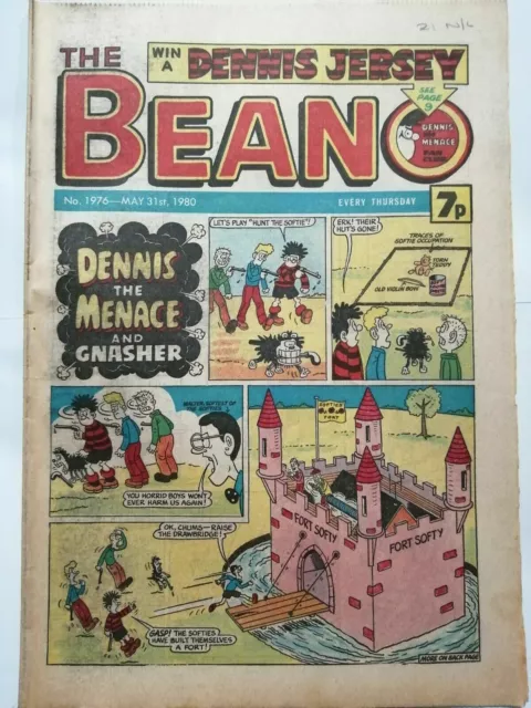 DC Thompson THE BEANO Comic. May 31st 1980 Issue 1976 **Free UK Postage**