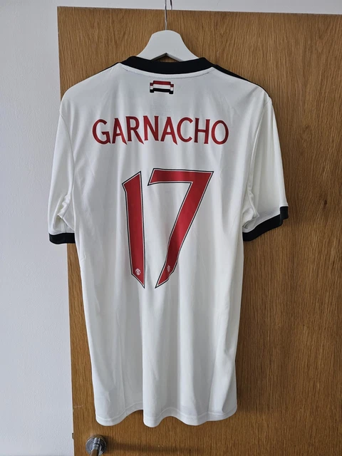 Hombre Camiseta Alejandro Garnacho #49 Rojo 1ª Equipación 2022/23 La Camisa Argentina